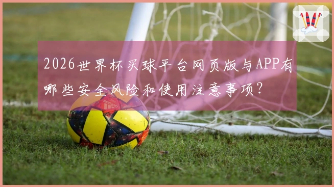 2026世界杯买球平台网页版与APP有哪些安全风险和使用注意事项？