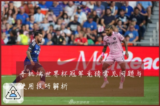 手机端世界杯冠军竞猜常见问题与使用技巧解析