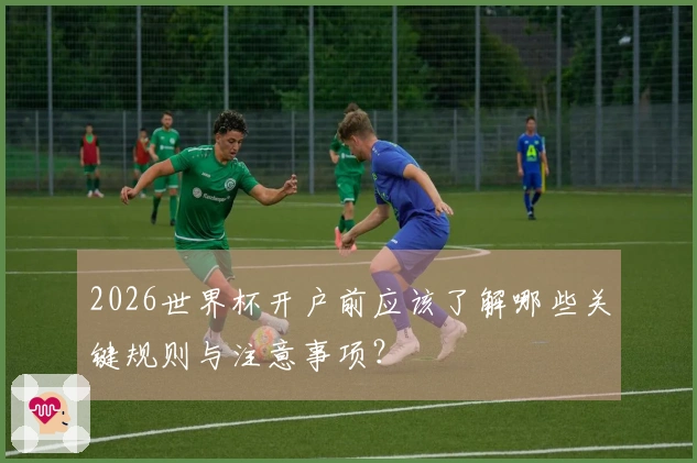 2026世界杯开户前应该了解哪些关键规则与注意事项？