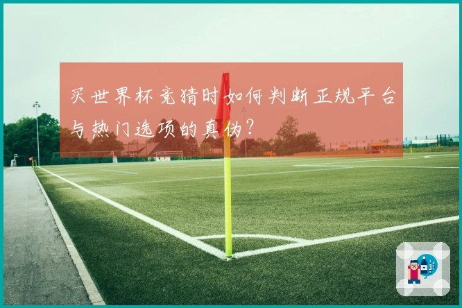 买世界杯竞猜时如何判断正规平台与热门选项的真伪？